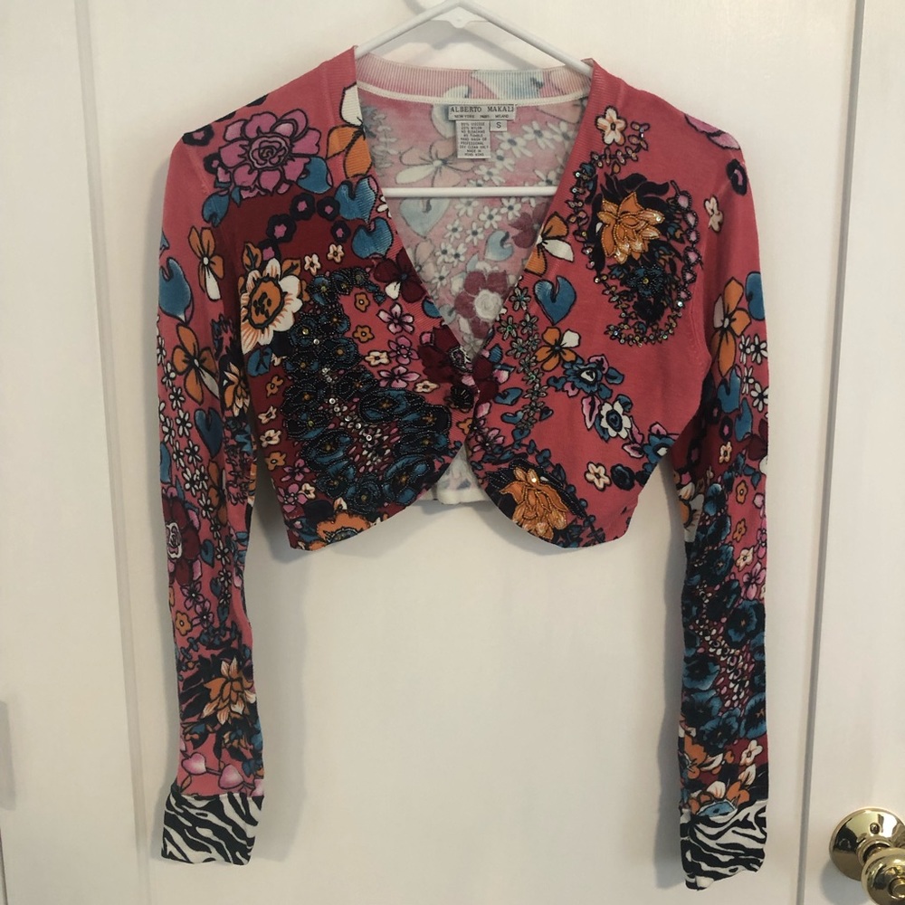 Y2K vintage cropped sweater